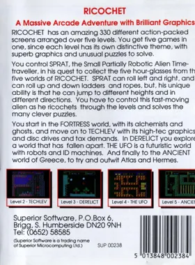 Ricochet (1989)(Superior) box cover back